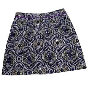 EP Pro Purple Paisley Golf Athletic Skort Skirt Women’s Size 10